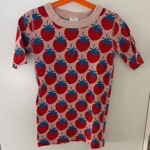 Hanna Andersson Red and Blue Strawberry Kids Tee